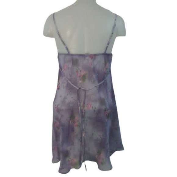 B Comfee Purple Lavender Floral Negligee*** - Picture 2 of 3